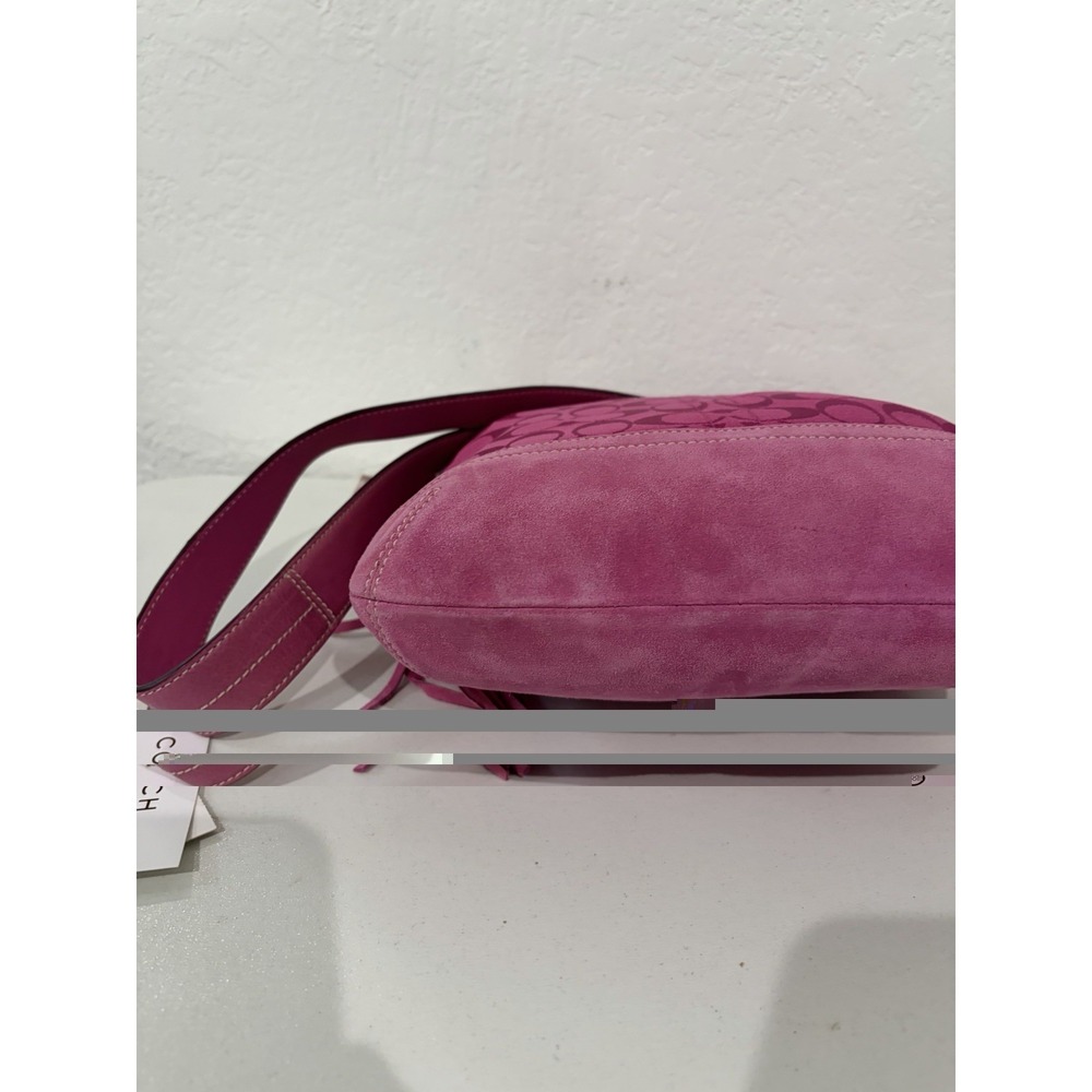 Coach Signature C Hot Pink Hobo Shoulder Bag Purse Vintage Y2K # 9362 - Picture 5 of 13